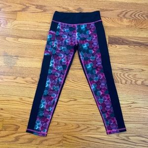 Black and purple leggings in size small